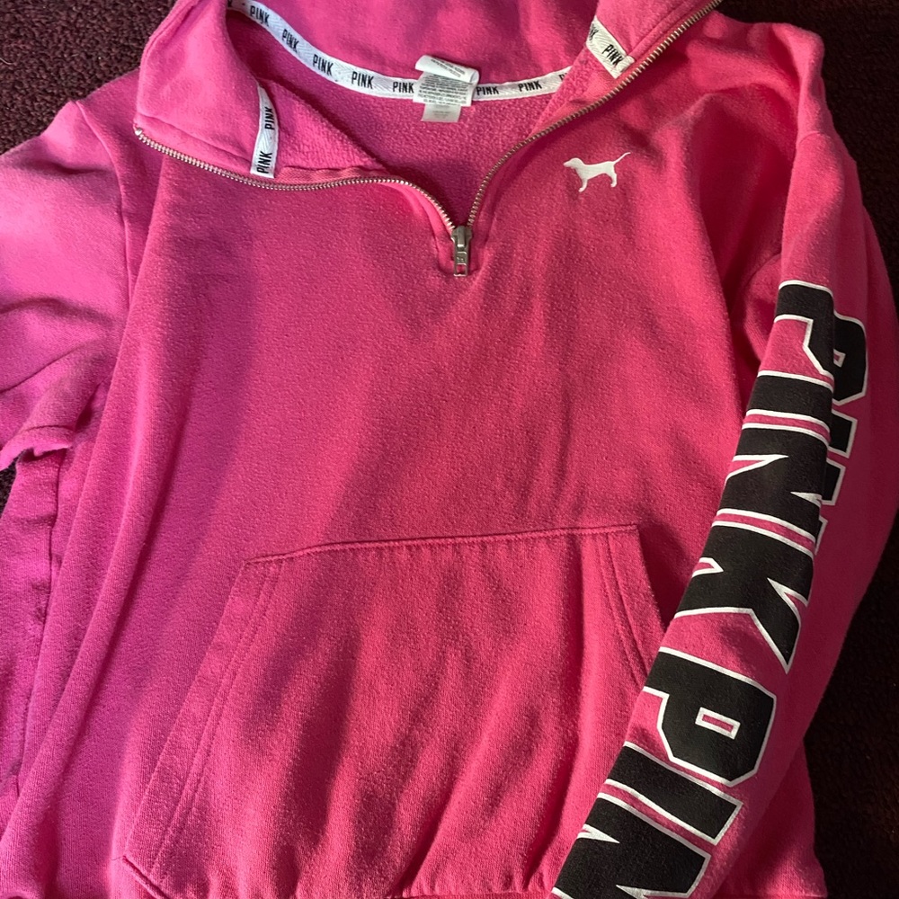 Pink half zip